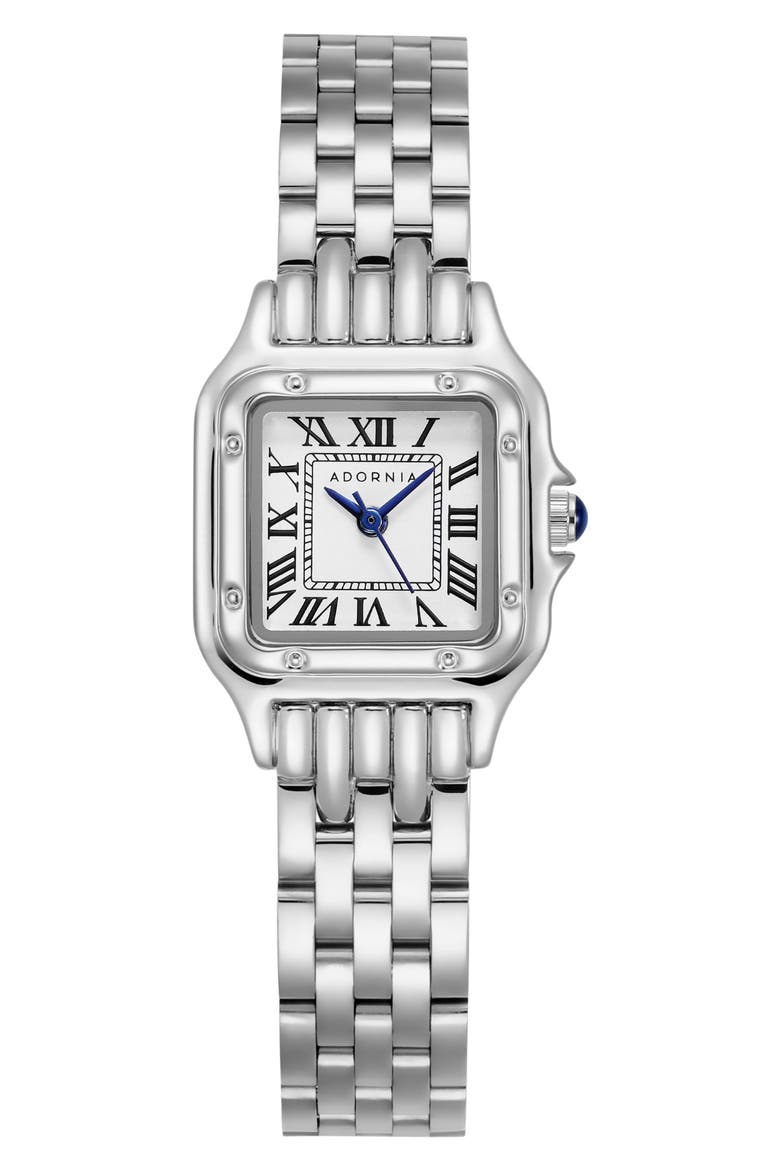 Paris Bracelet Strap Watch, 22mm, Main, color, SILVER/WHITE