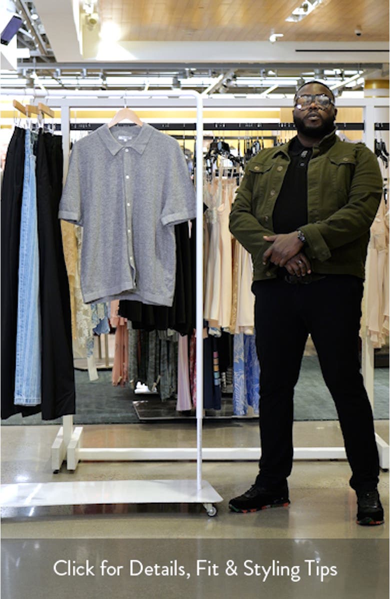 Marled Cotton Button-Up Sweater Polo, sales video thumbnail