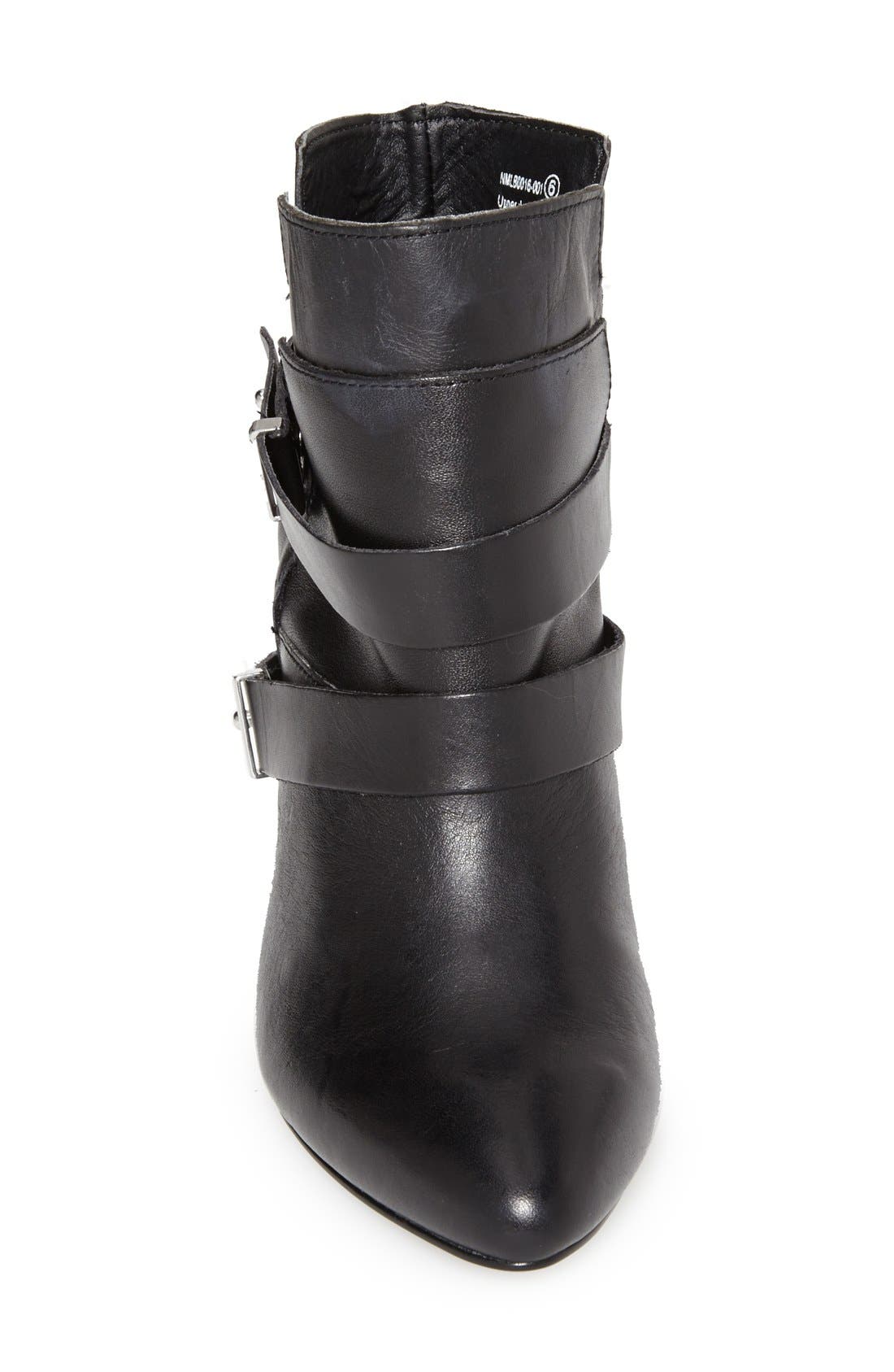 Naughty Monkey 'Angle Tangle' Pointy Toe Wedge Bootie, Alternate, color, 