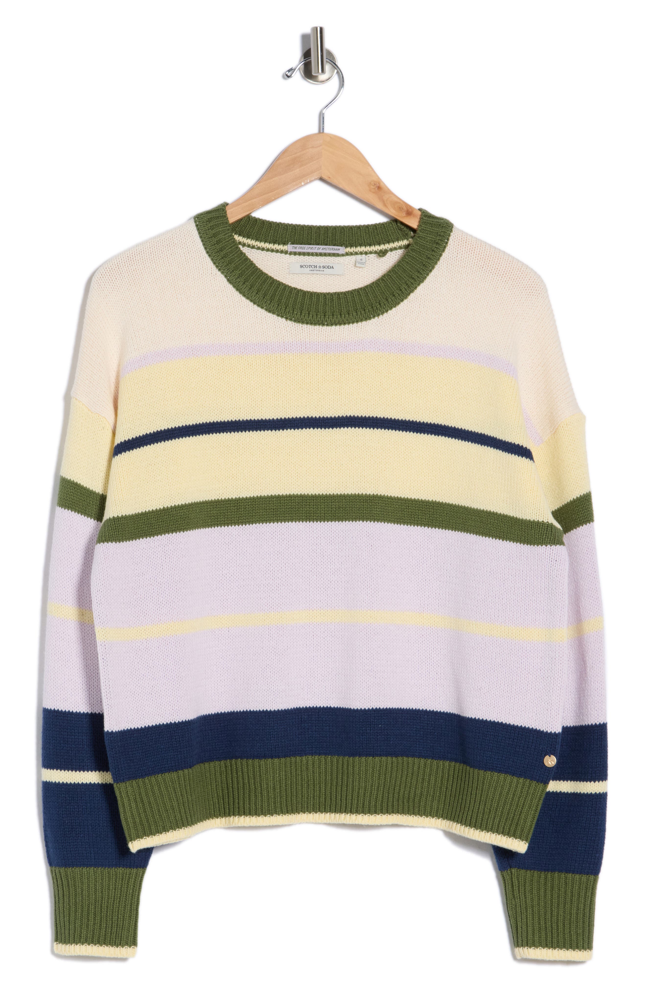 Scotch & Soda Stripe Crewneck Sweater
