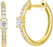 Bony Levy Linea Diamond Huggie Hoop Earrings