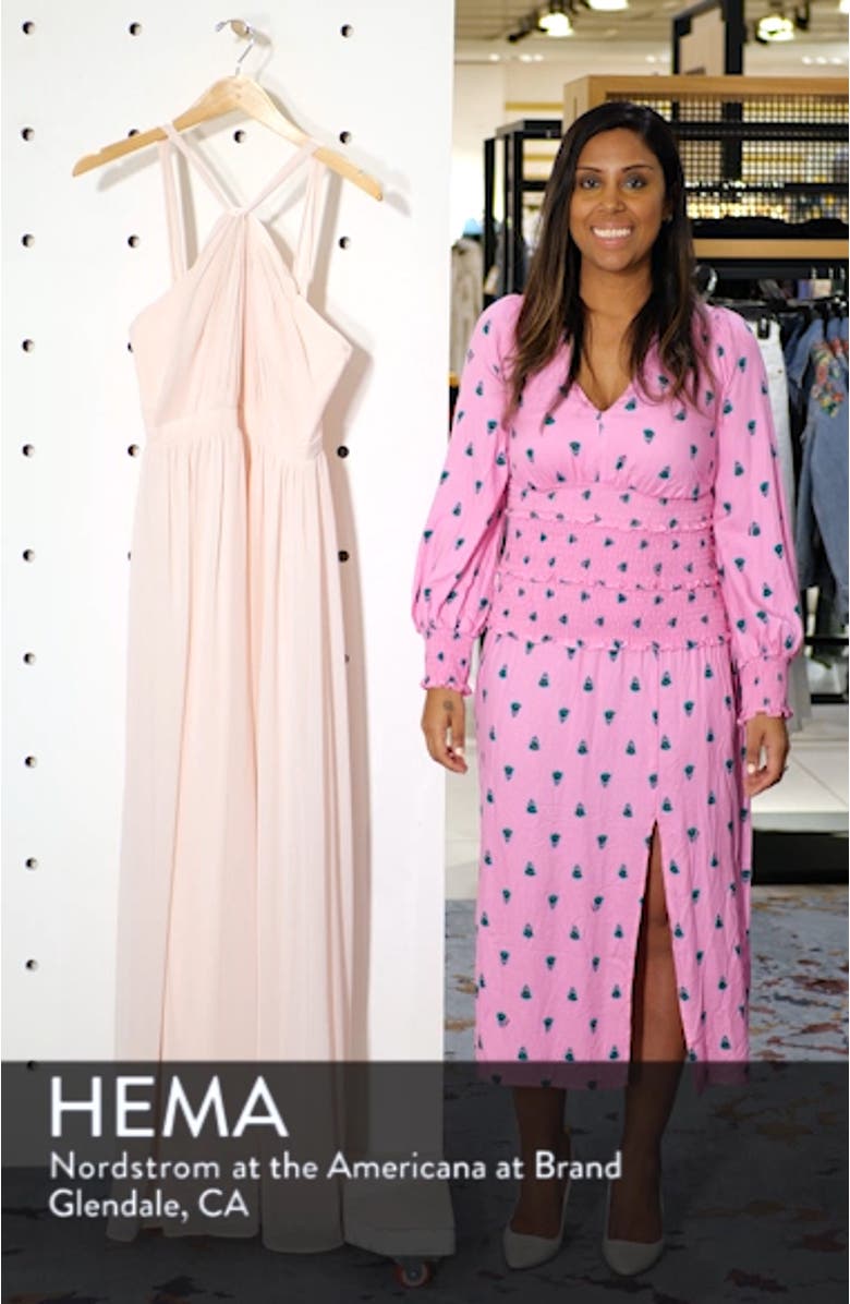 Halter Chiffon A-Line Gown, sales video thumbnail