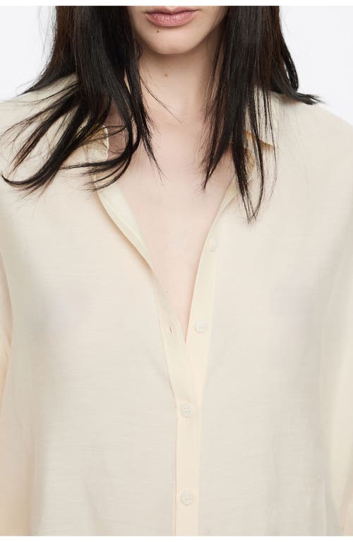 Bimba Y Lola Cotton/silk Shirt In White