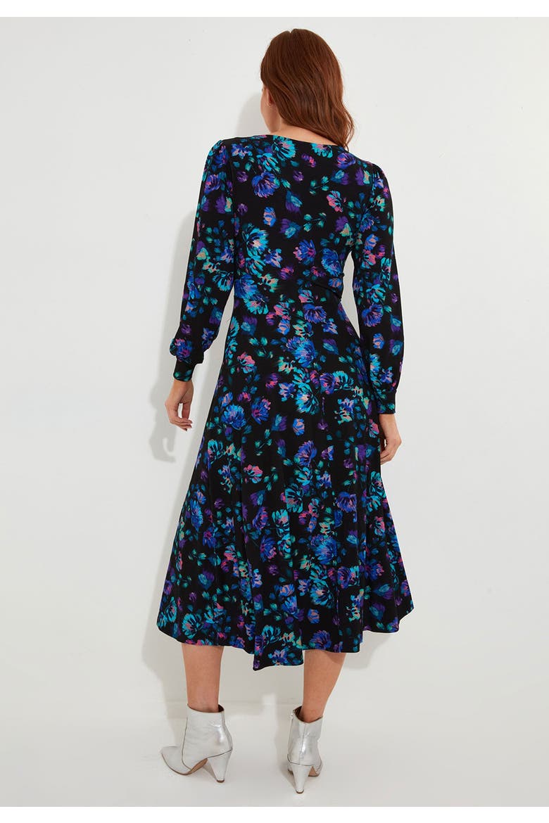 Stretch Knit A Line Midi Dress, Alternate, color, ELECTRIC BLOOM