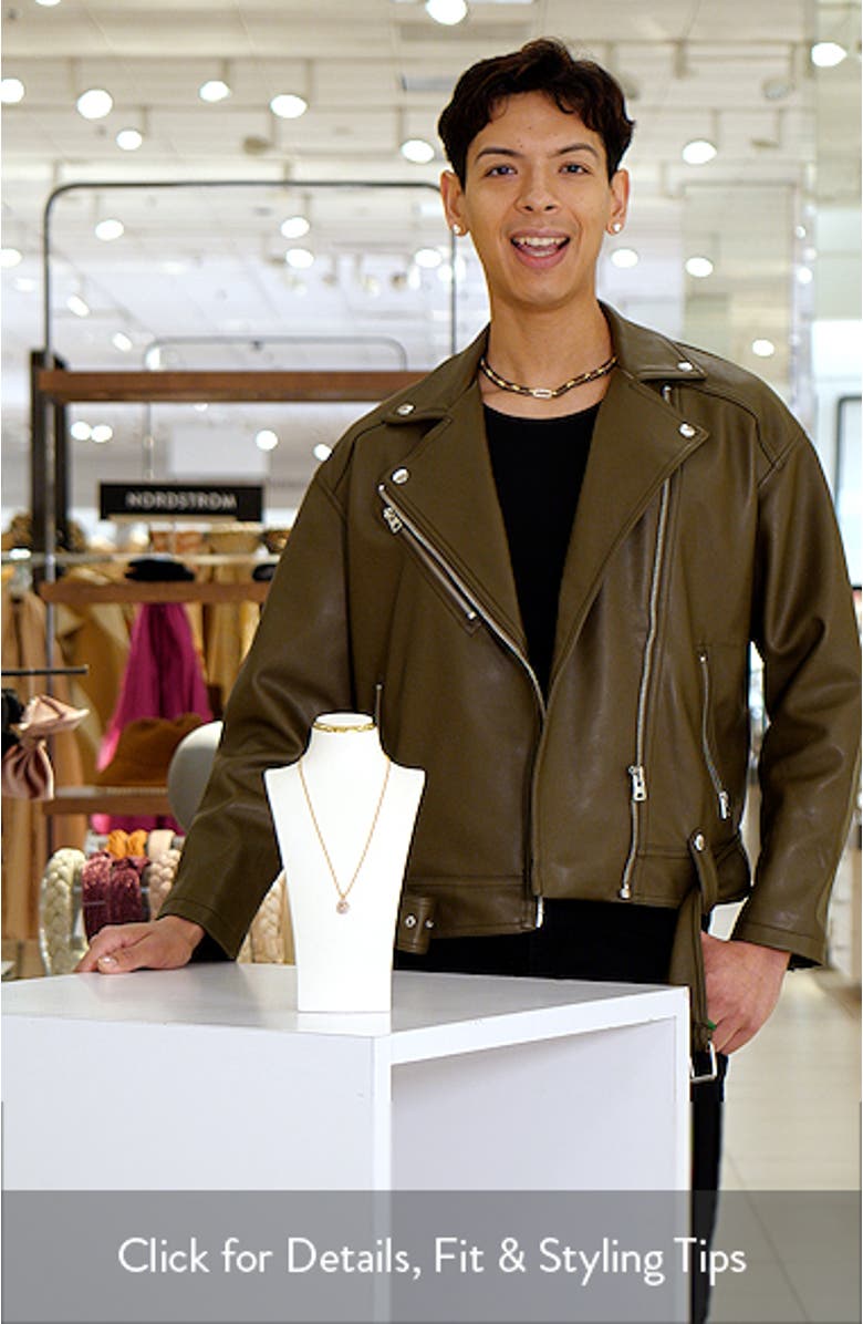 Birthstone Teardrop Pendant Necklace, sales video thumbnail