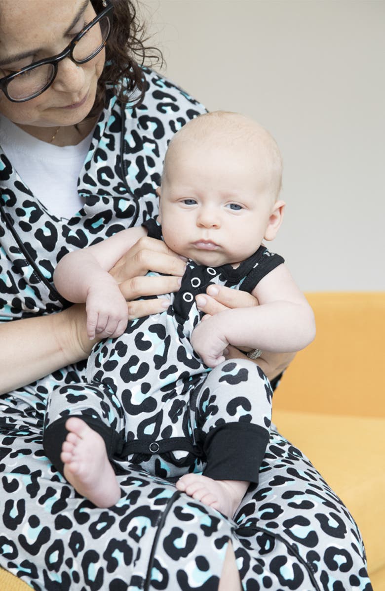 Peregrine Kidswear Mod Leopard Print Romper, Alternate, color, 