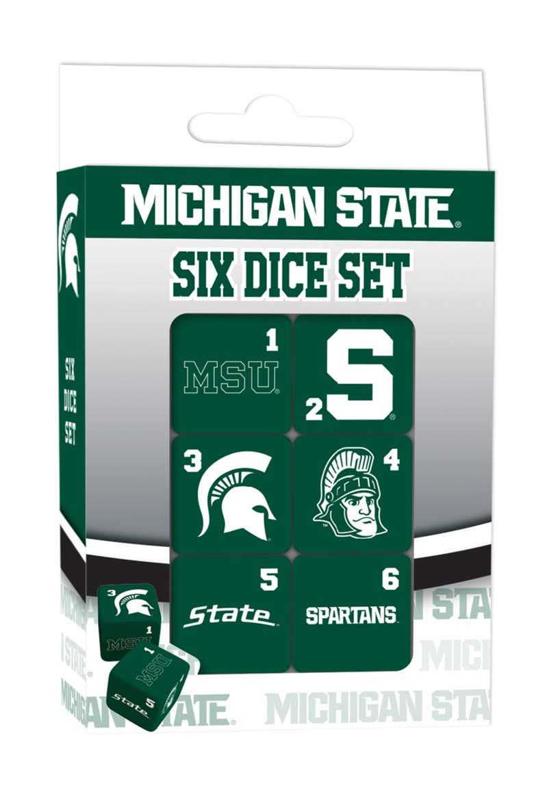 Michigan State Spartans Dice Set - 19mm, Main, color, Multicolor