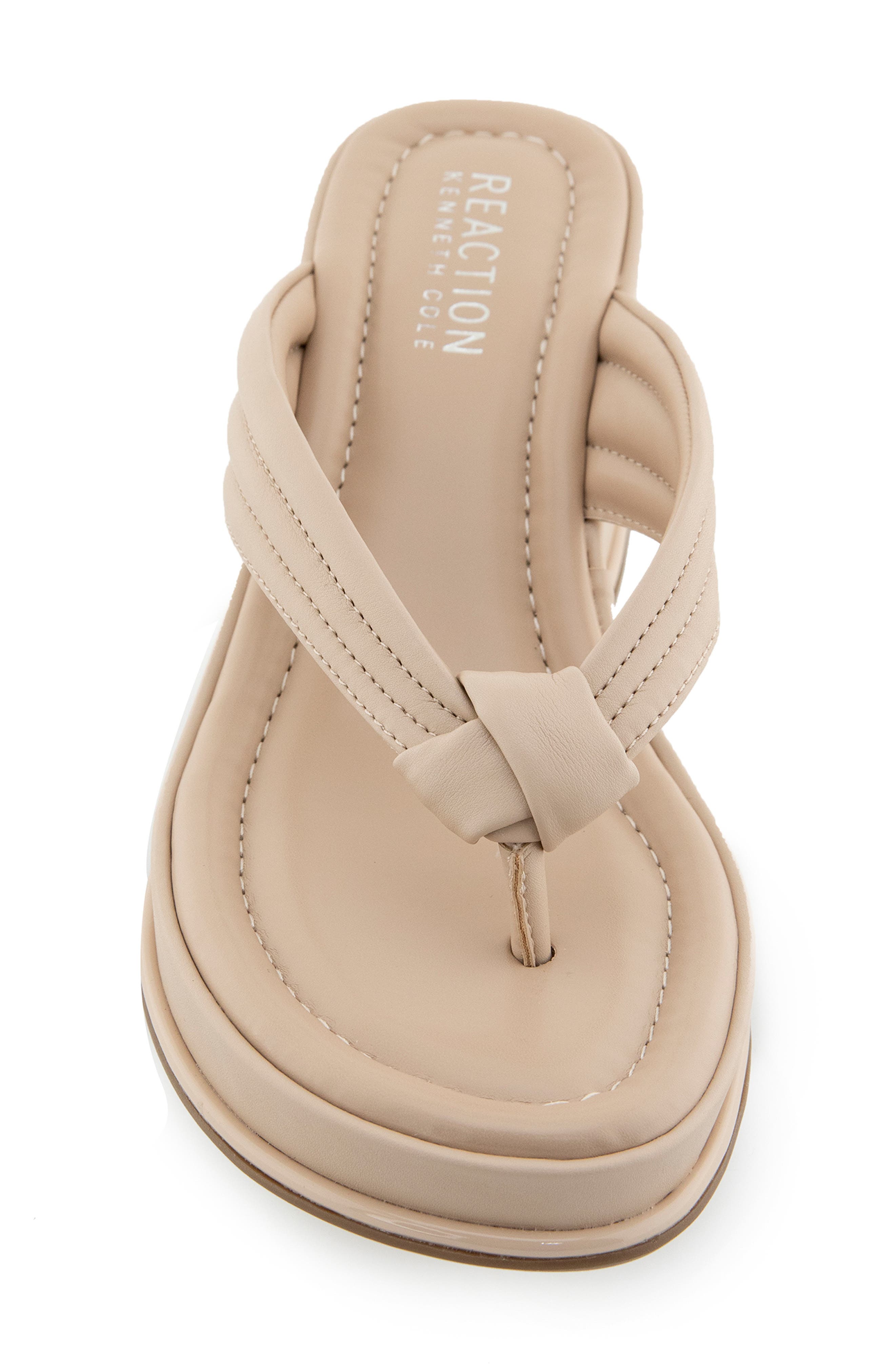 Reaction Kenneth Cole Rixton Platform Wedge Thong Sandal, Alternate, color, Smoke Grey