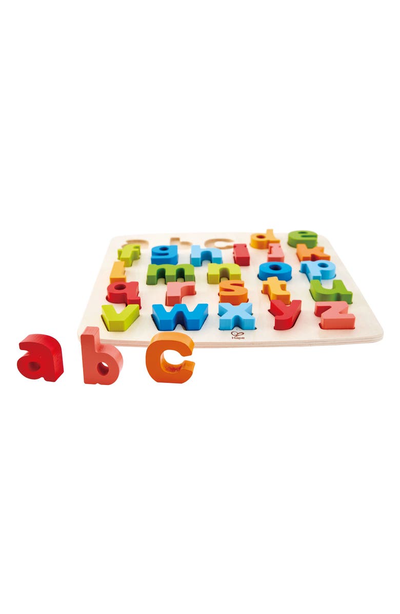 Hape 27-Piece Chunky Lowercase Letters Puzzle, Alternate, color,