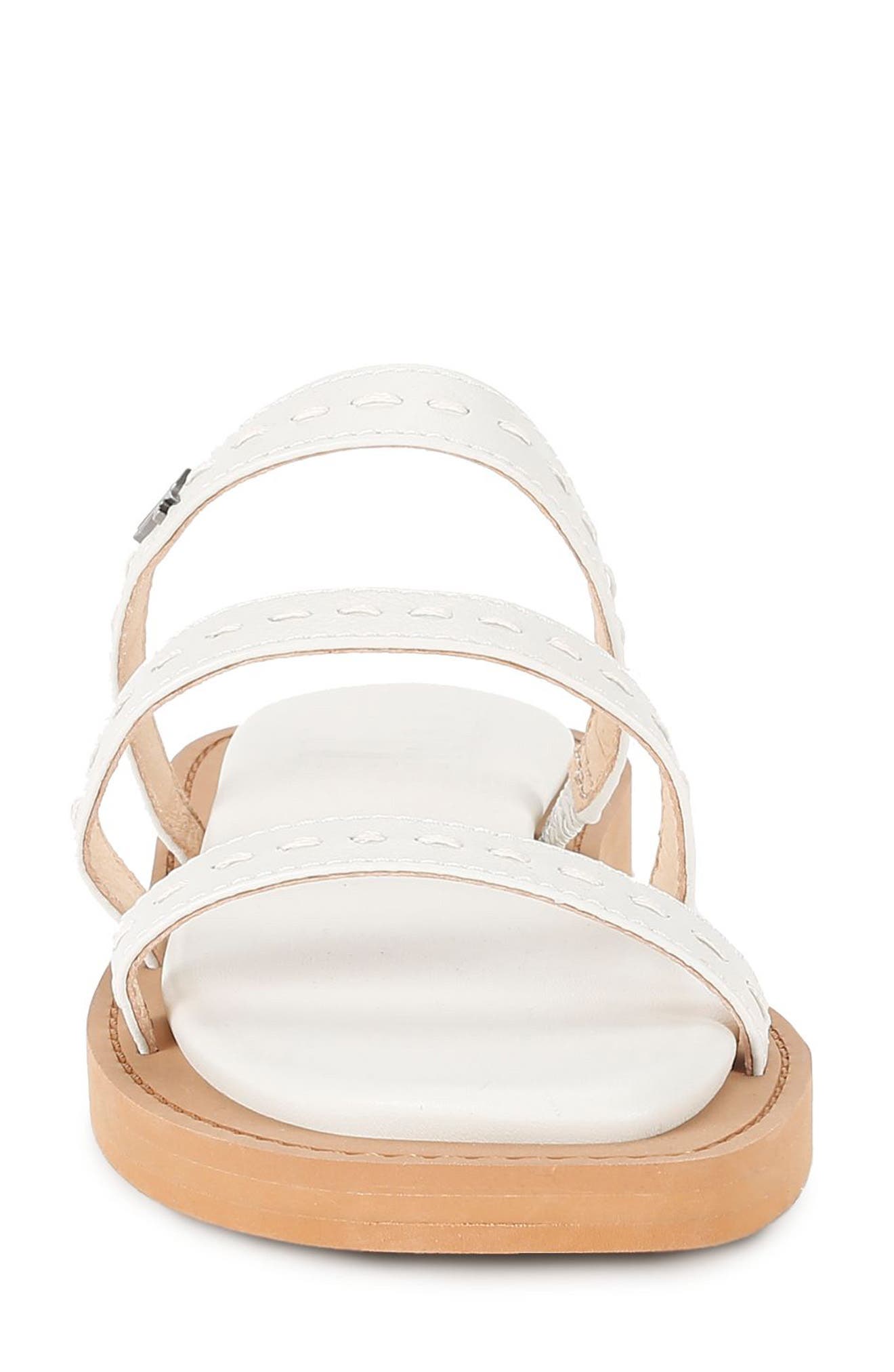 Frye Faye Strappy Slide Sandal, Alternate, color, White