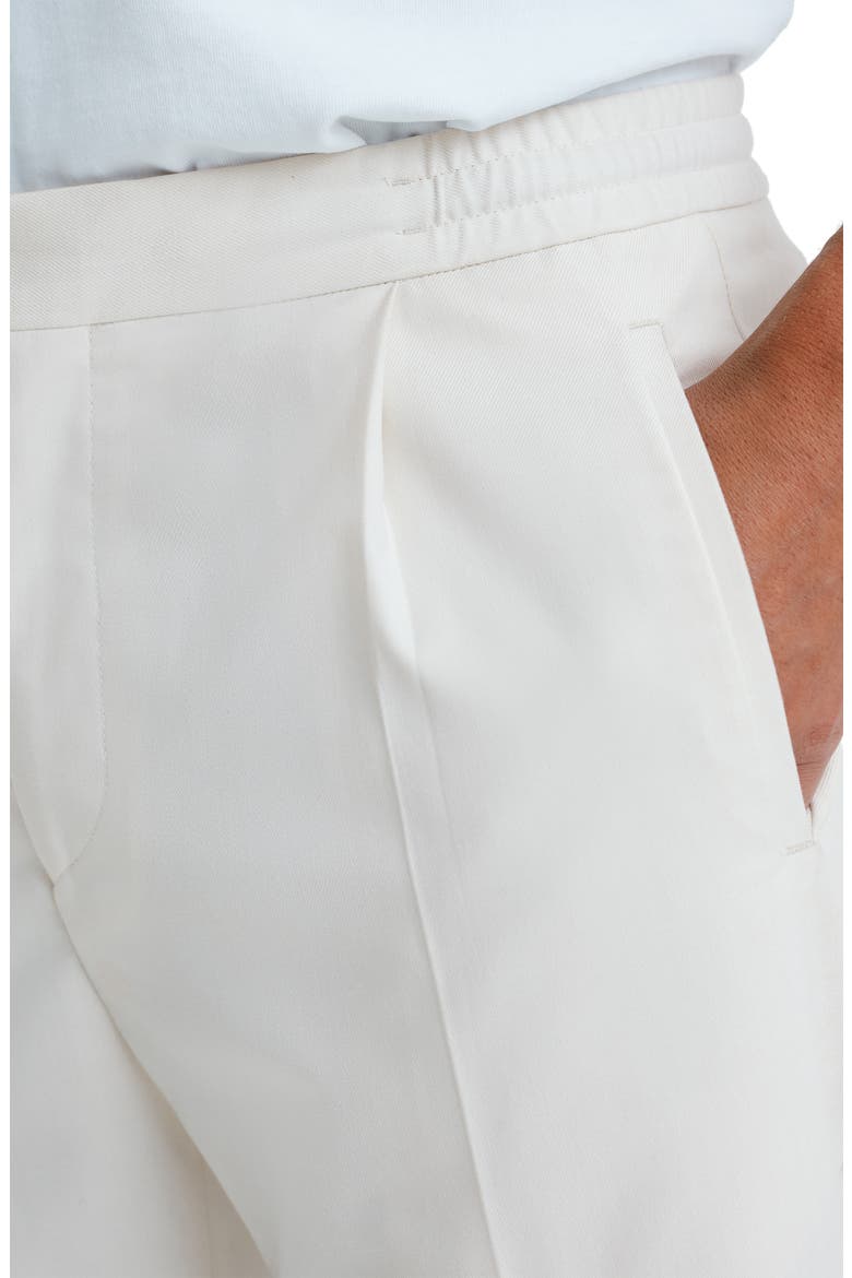 Brighton Pleated Relaxed Taper Pants, Alternate, color, ECRU