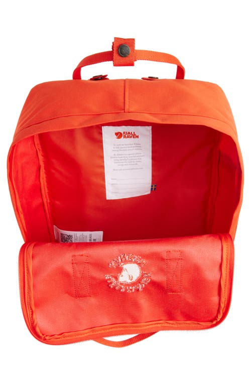 Fjall Raven Fjällräven Re-kånken Water Resistant Backpack In Orange