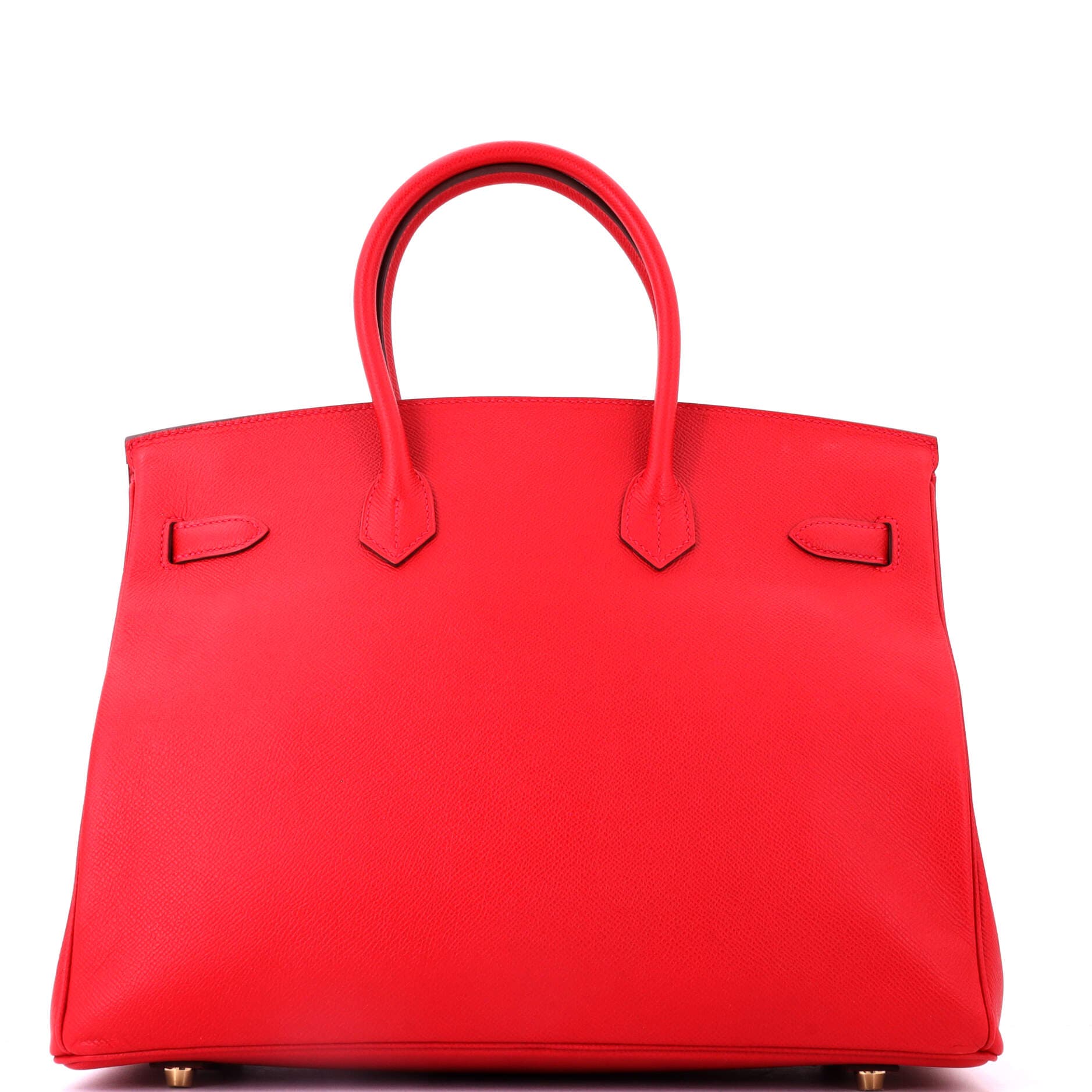 Pre-Owned Hermes Birkin Handbag Red Epsom with Gold Hardware 35, Alternate, color, Rouge Casaque