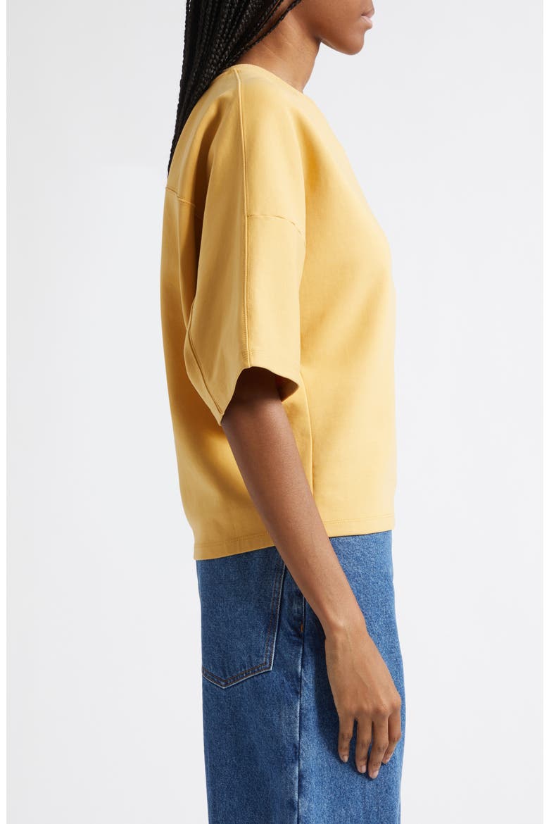 Rift Crop Jersey T-Shirt, Alternate, color, MARIGOLD