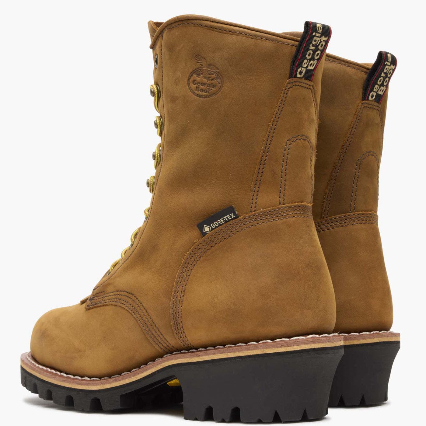 Georgia Boot Steel Toe Goretex Waterproof 400G Insulated Logger Boot, Alternate, color, Worn Saddle