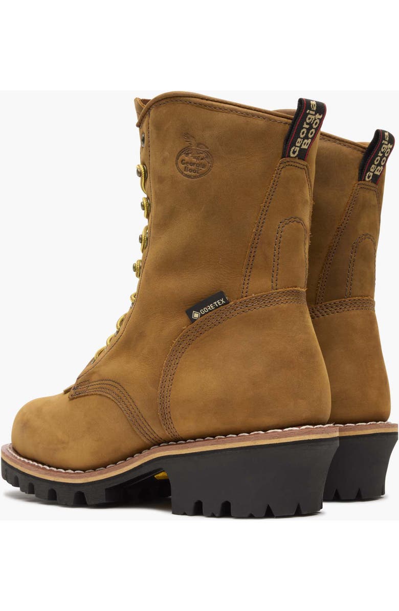 Georgia Boot Steel Toe Goretex Waterproof 400G Insulated Logger Boot, Alternate, color, Worn Saddle