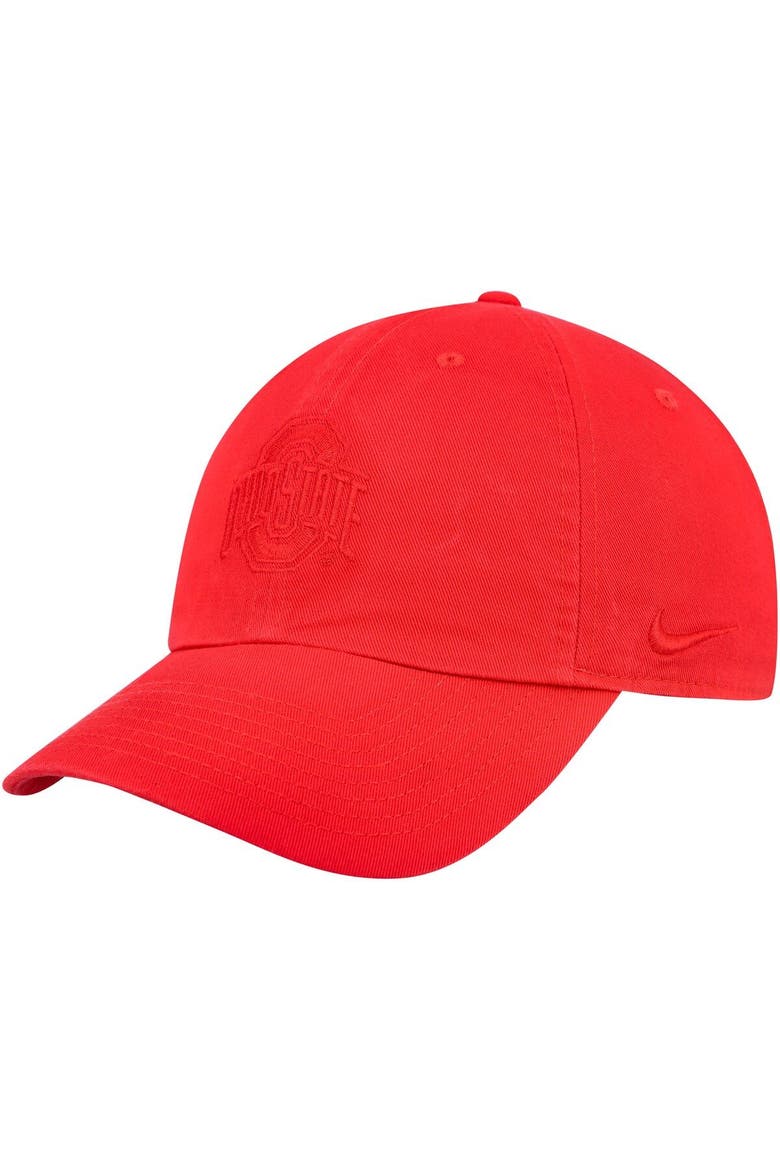 Unisex Nike Scarlet Ohio State Buckeyes Heritage86 Logo Performance Adjustable Hat, Main, color, Scarlet