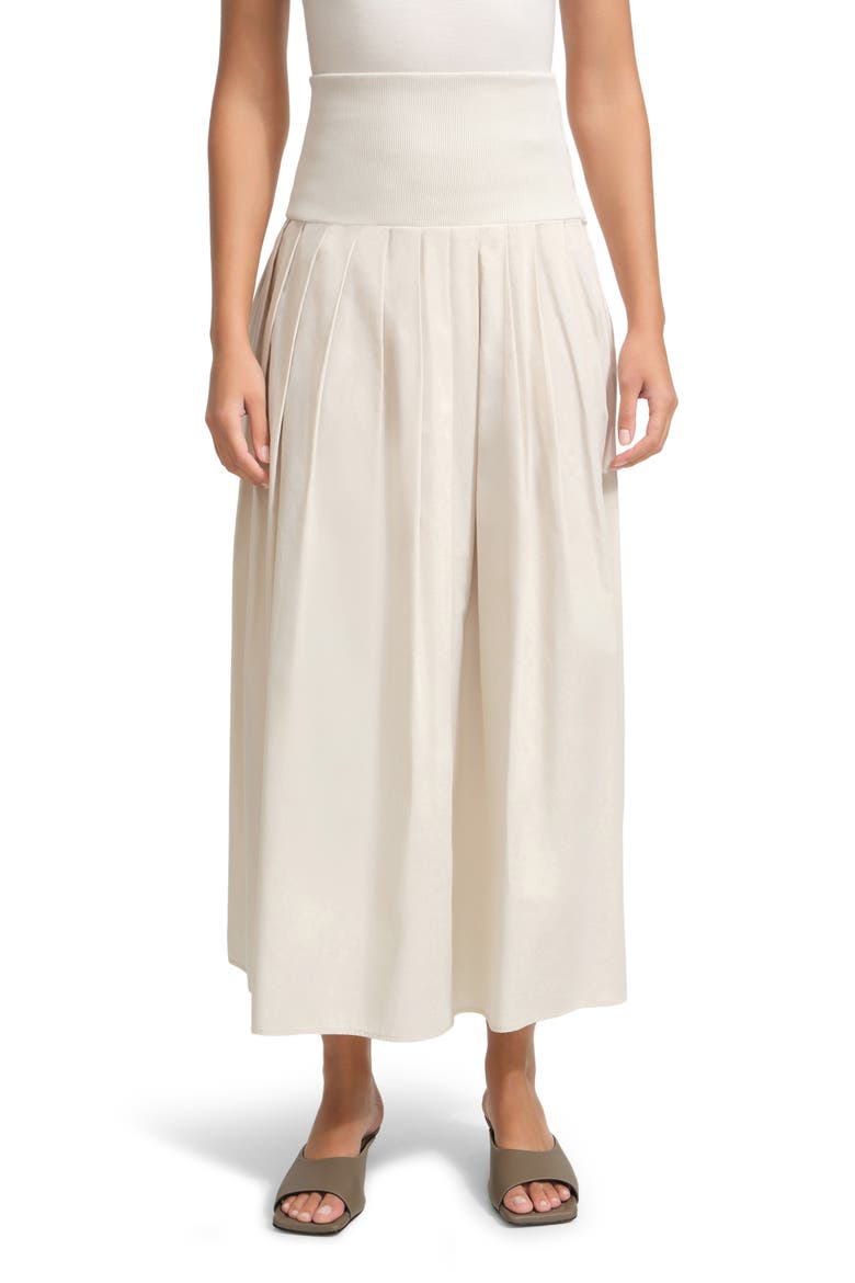 Kenmare Pleated Maxi Skirt, Main, color, CREAM
