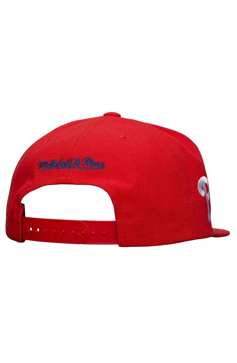 Mitchell & Ness Men's Mitchell & Ness Red Philadelphia Phillies Team Tagged Snapback Hat, Alternate, color, Red