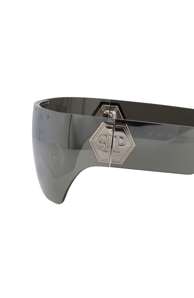 PHILIPP PLEIN 99mm Oversize Shield Sunglasses, Alternate, color, 