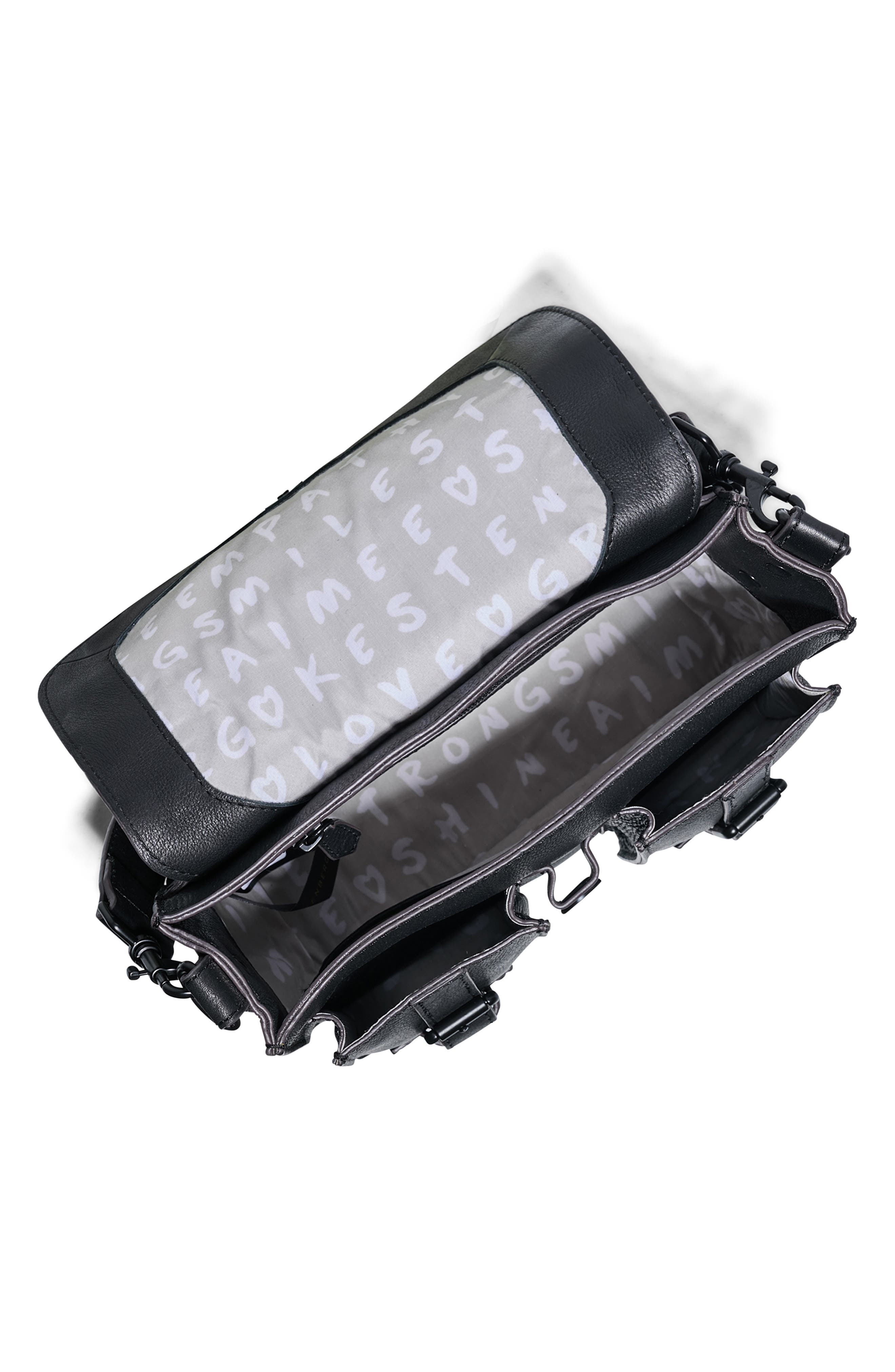 AIMEE Saddle Up Leather Crossbody Bag, Alternate, color, Black