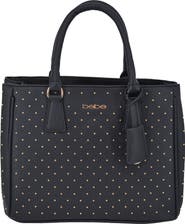 bebe Sagan Studded Satchel