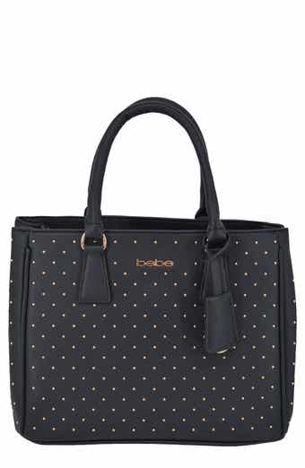 bebe Sagan Studded Satchel