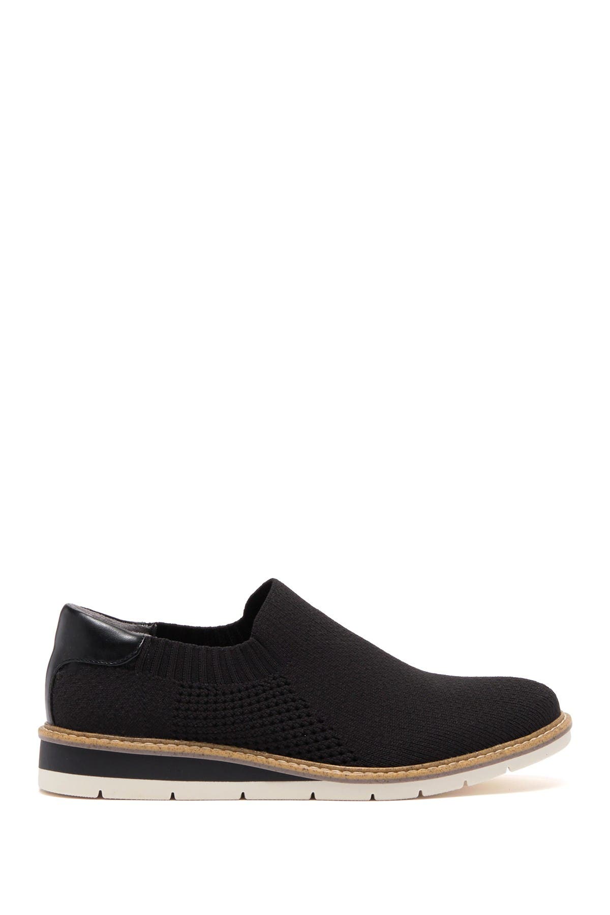 Me Too Slip-On Wedge Shoe, Alternate, color, Black Knit