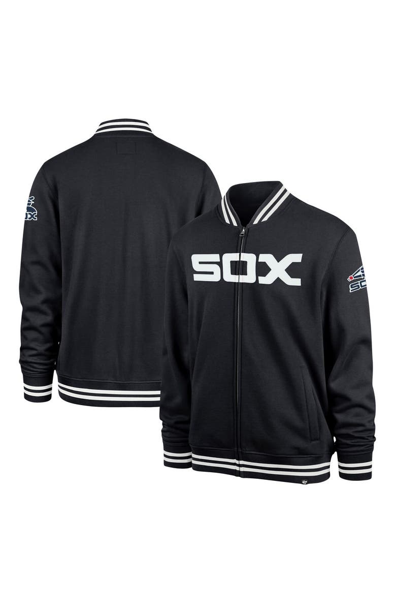 '47 Men's '47 Navy Chicago White Sox Wax Pack Pro Camden Full-Zip Track Jacket, Main, color, 