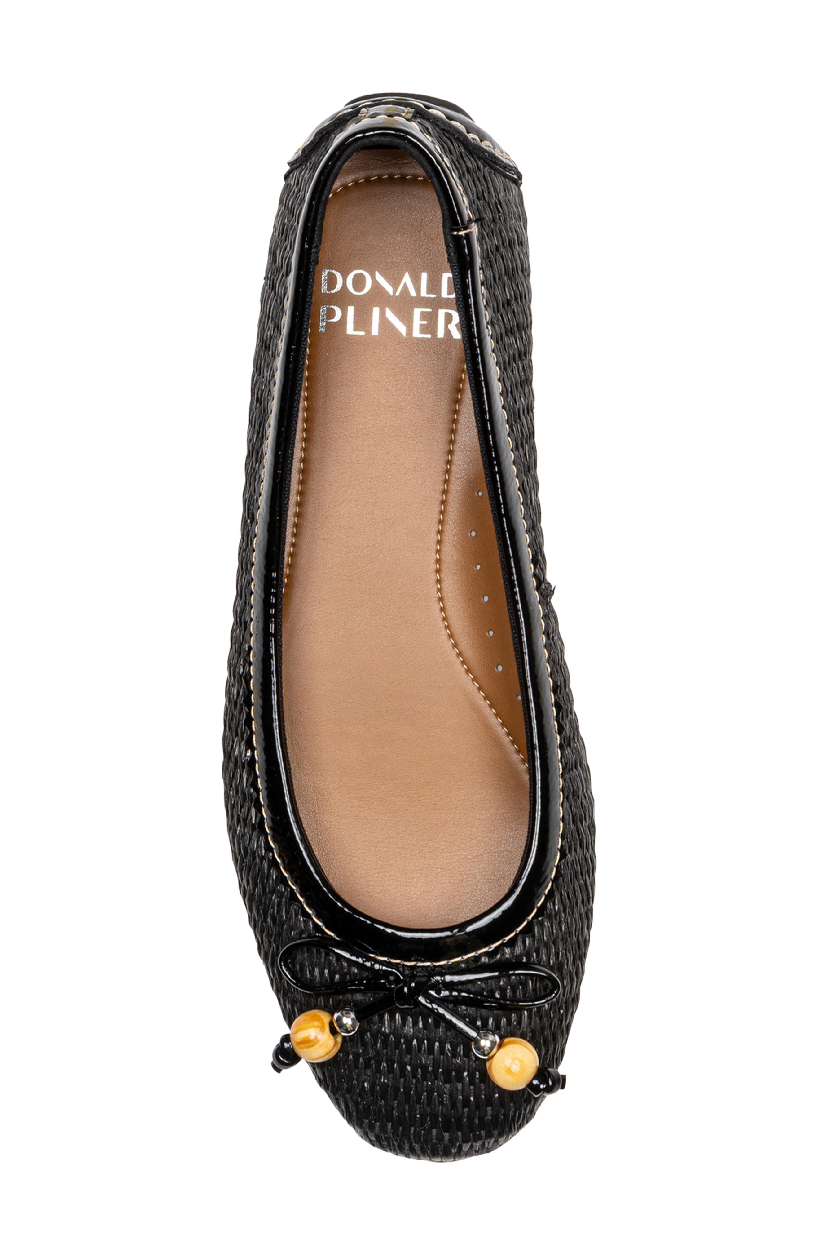Donald Pliner Ballet Flat, Alternate, color, Black