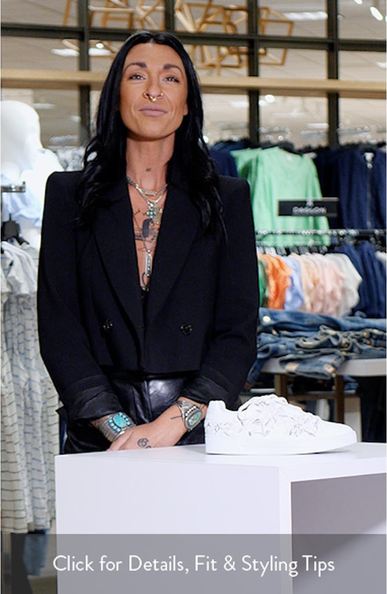 Alline Embroidered Cupsole Sneaker, sales video thumbnail