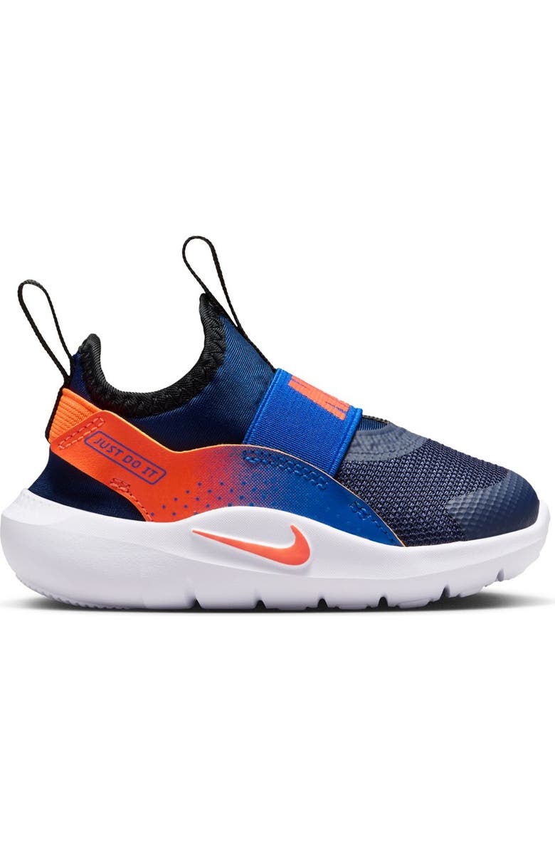 Nike Kids' Flex Runner 4 Sneaker, Alternate, color, Midnight Navy/ Orange/ Royal