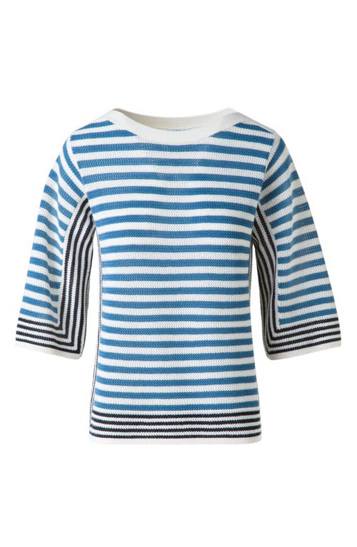 Akris Punto Stripe Virgin Merino Wool Sweater