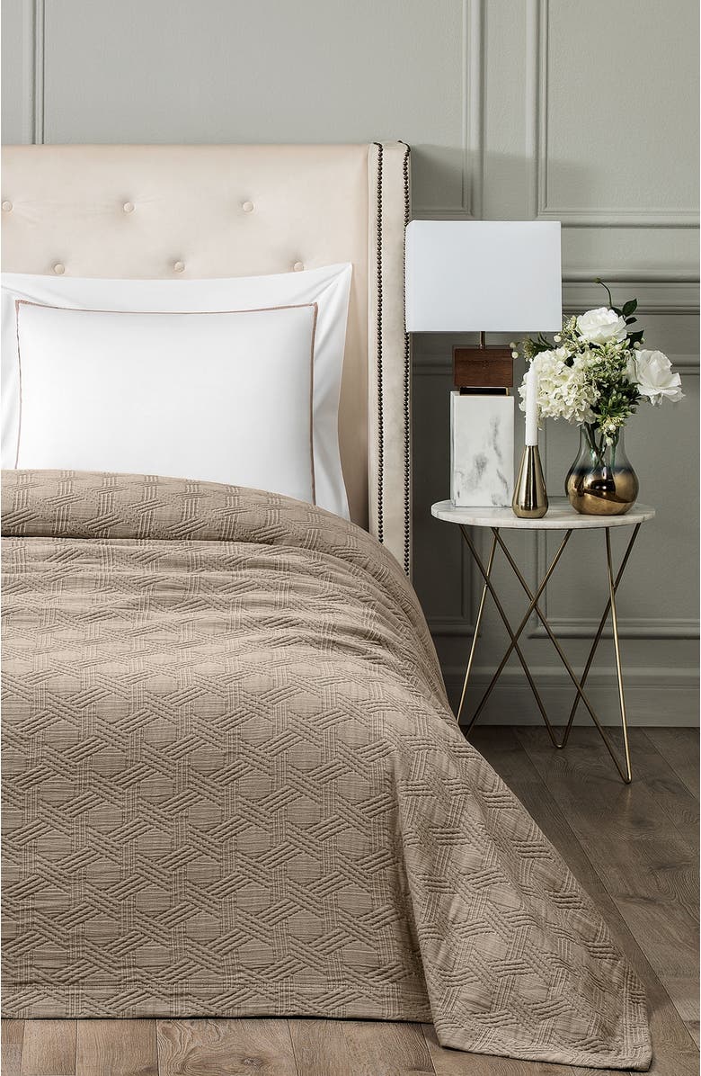 Togas Maisie Bedcover, Alternate, color, Brown