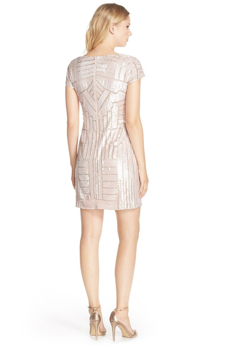 Sequin Sheath Dress, Alternate, color, SHELL
