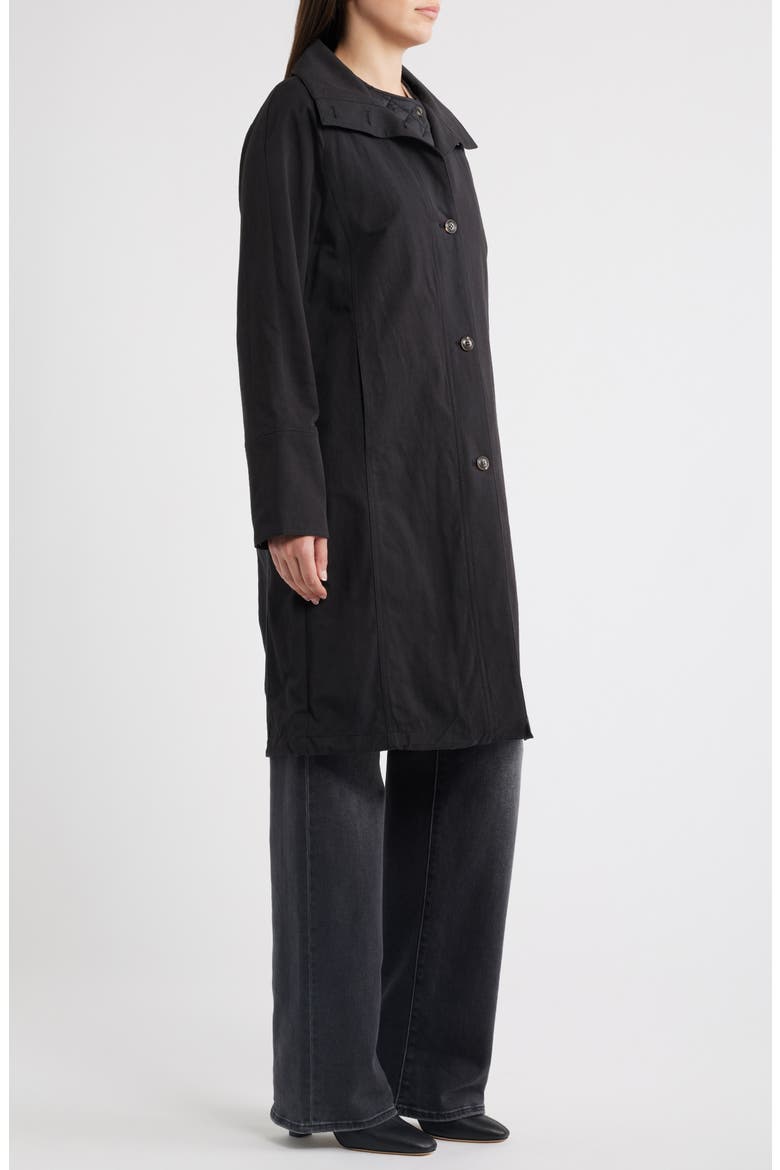 Raincoat with Quilted Vest, Alternate, color, BLACK