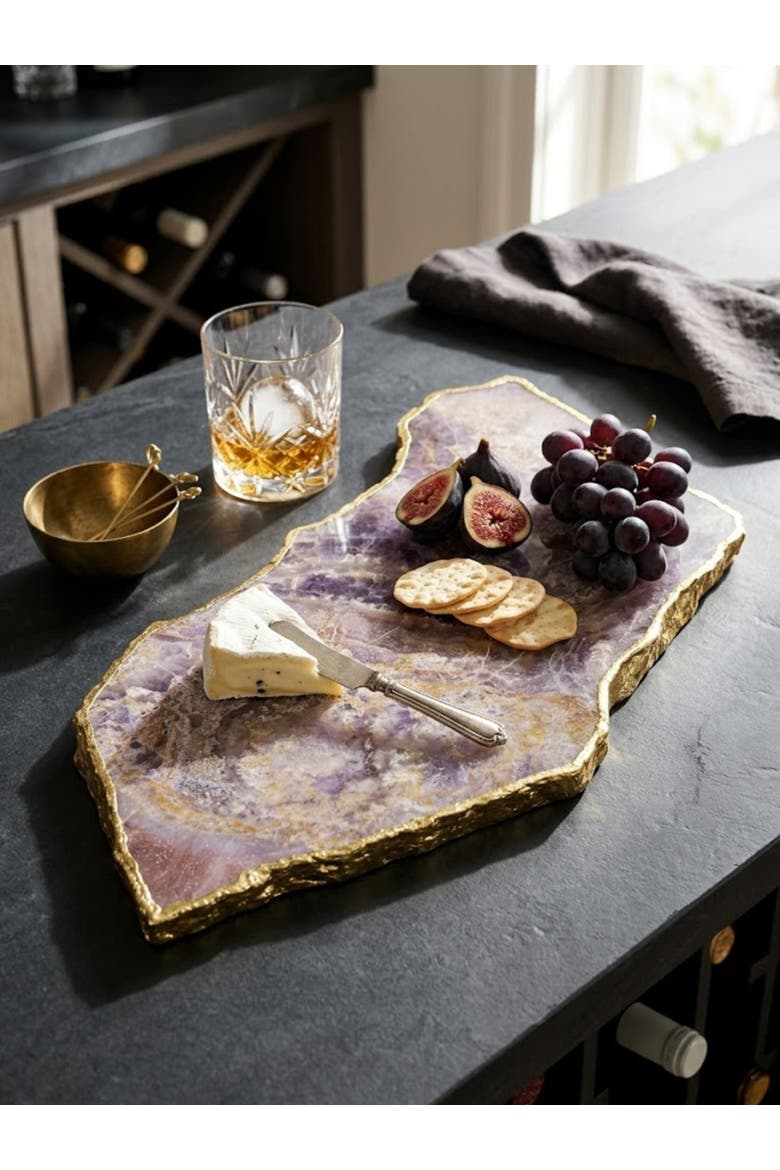 Dazzle Cheese Board, Alternate, color, Amethyst