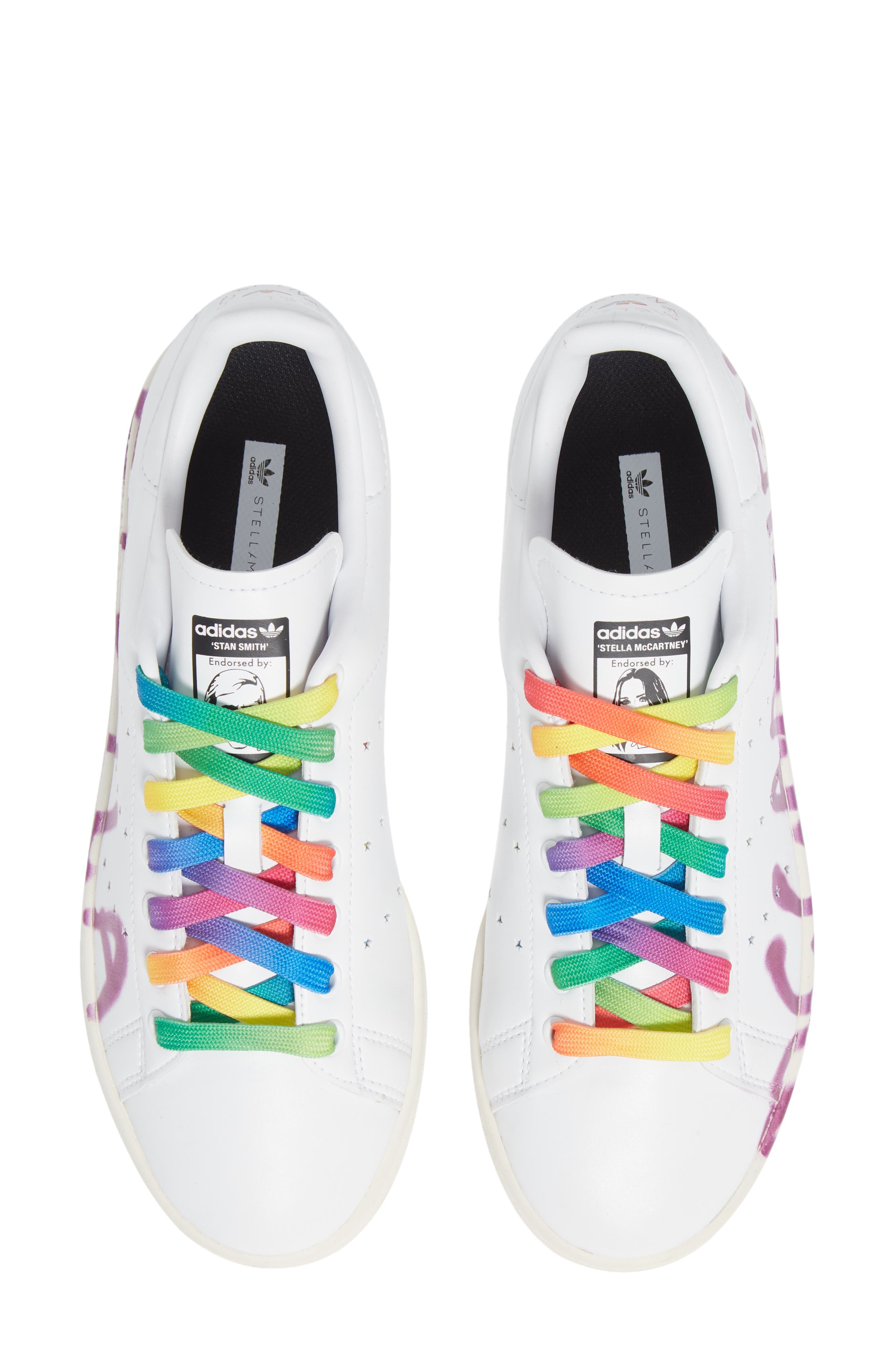 x adidas Stan Smith Shared 3 Unisex Sneaker, Alternate, color, SCREEN LOGO PINK