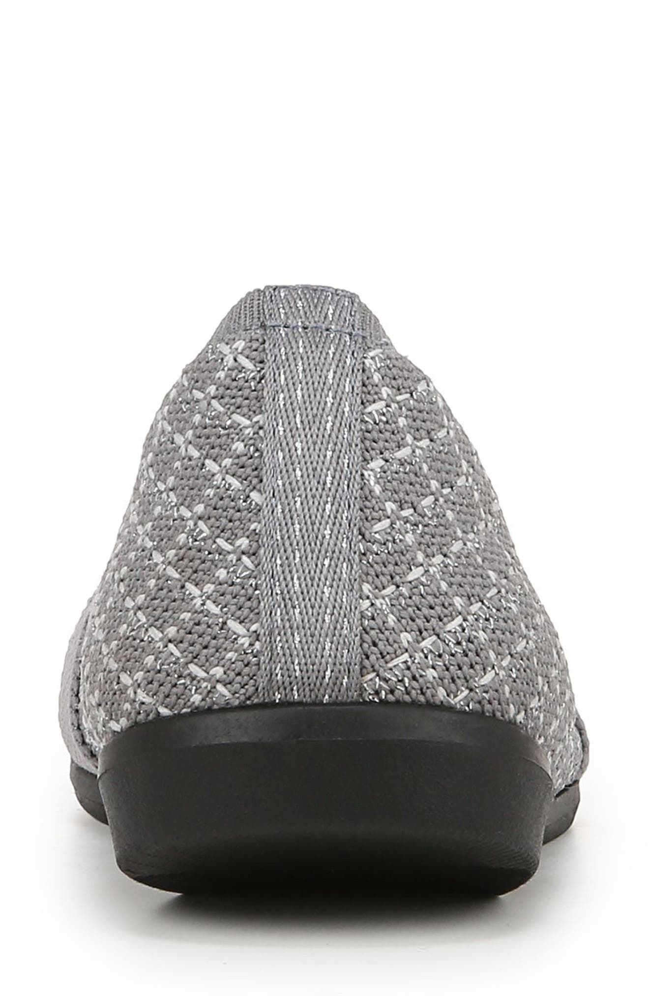 LifeStride Kissed Knit Ballet Flat, Alternate, color, Graphite