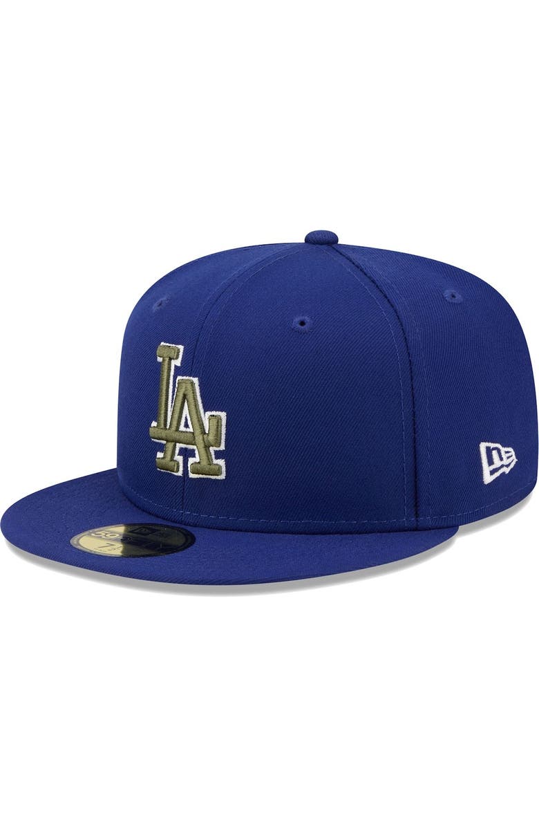 New Era Men's New Era Royal Los Angeles Dodgers 60th Anniversary Spring Training Botanical 59FIFTY Fitted Hat, Alternate, color, Royal