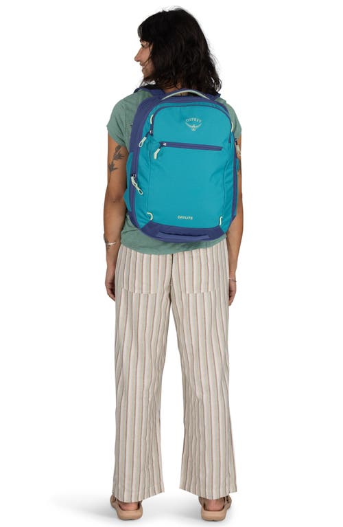 Osprey The Daylite Expandable 26+6 Travel Pack In Blue Spikemoss/alkaline