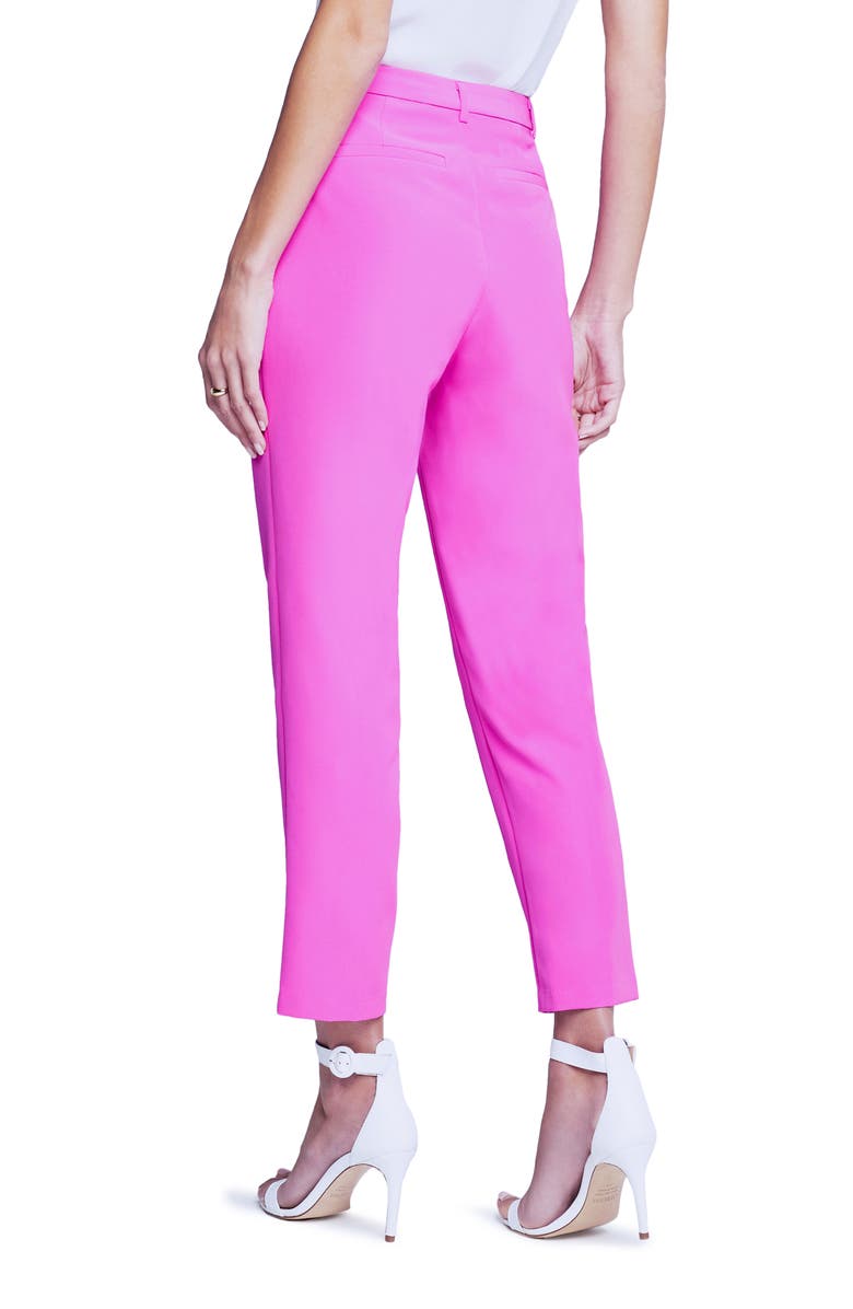L'AGENCE Ludivine Crop Trousers, Alternate, color, Bright Violet