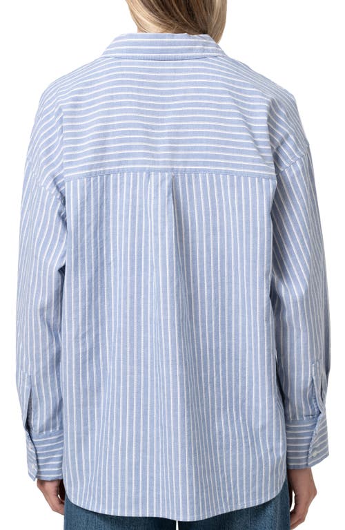 Mavi Jeans Stripe Button-up Shirt In Blue Stripe