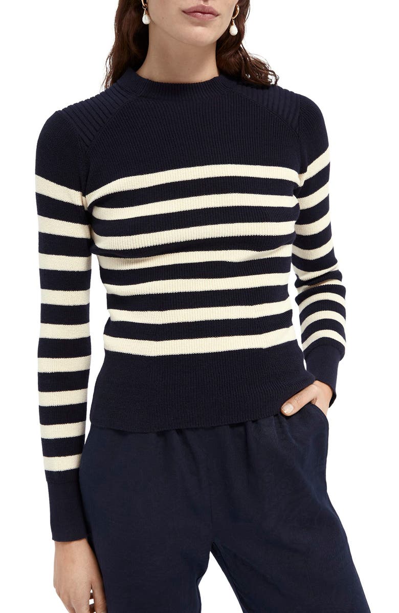Scotch & Soda Breton Stripe Sweater, Main, color,