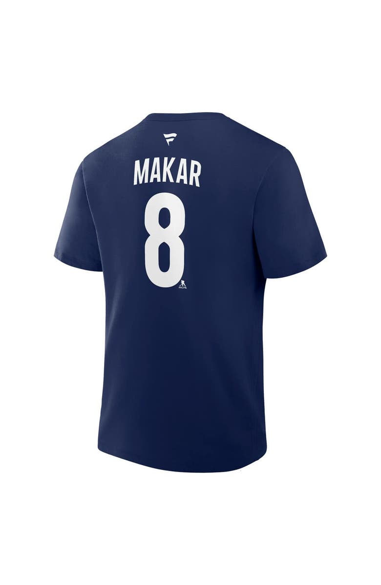 FANATICS Men's Fanatics Cale Makar Navy Colorado Avalanche Authentic Stack Name & Number T-Shirt, Alternate, color, Navy
