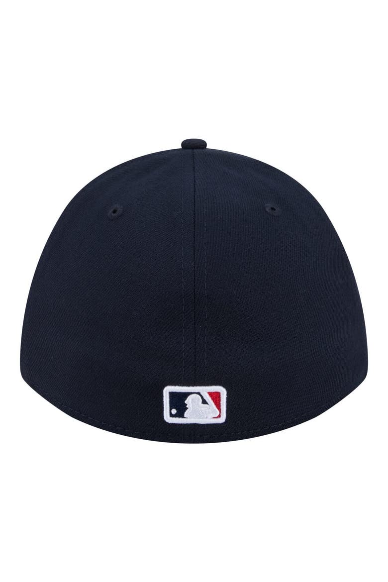 Men's New Era  Navy Boston Red Sox Player Replica 39THIRTY M-Crown Flex Hat, Alternate, color, Navy