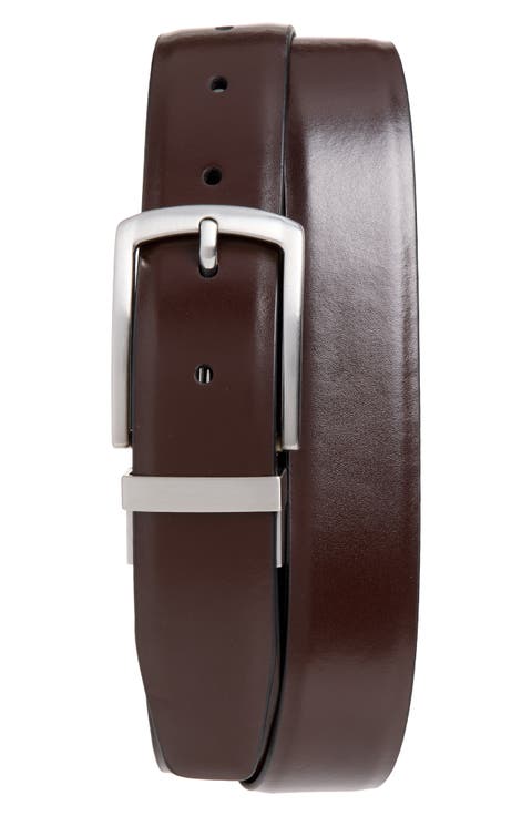 Drop Edge Enamel Fille Leather Belt