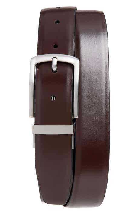 Drop Edge Enamel Fille Leather Belt