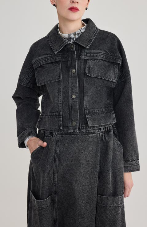 Sasha Cropped Denim Jacket