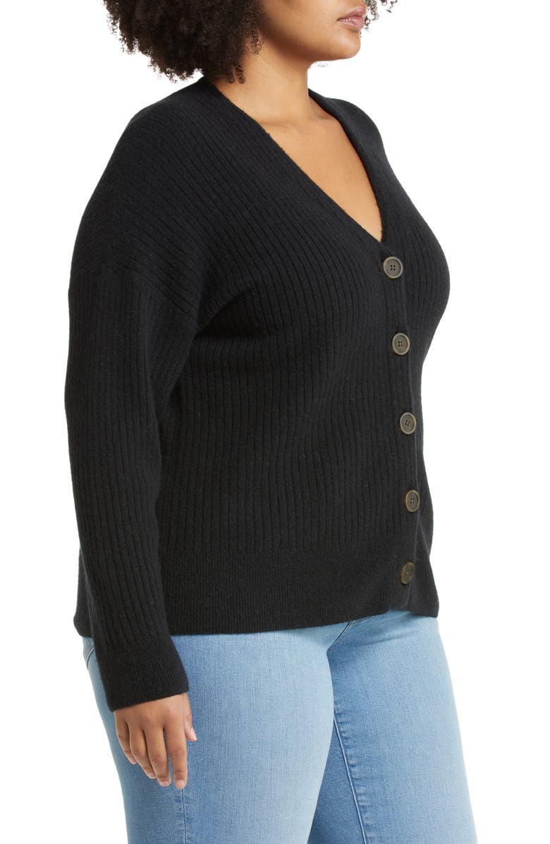 Madewell Cameron Rib Coziest Yarn Cardigan Sweater, Alternate, color,